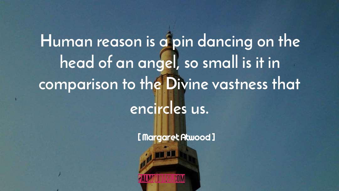 Angel Human Romance quotes by Margaret Atwood