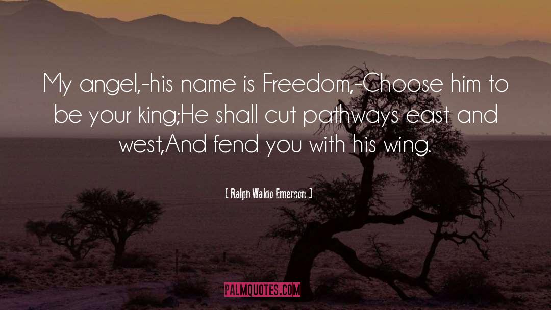 Angel quotes by Ralph Waldo Emerson