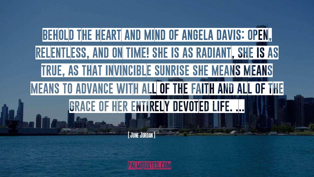 Angela Davis quotes by June Jordan