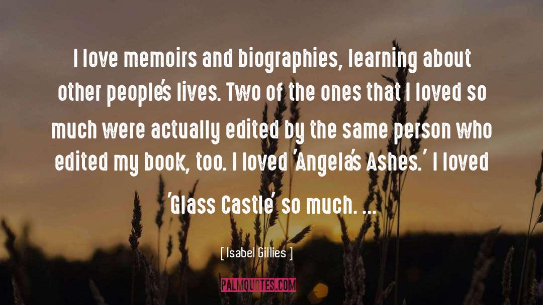 Angelas Ashes Humor quotes by Isabel Gillies