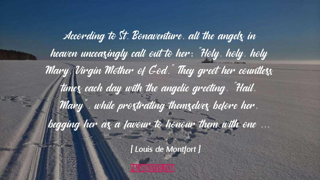 Angelic quotes by Louis De Montfort