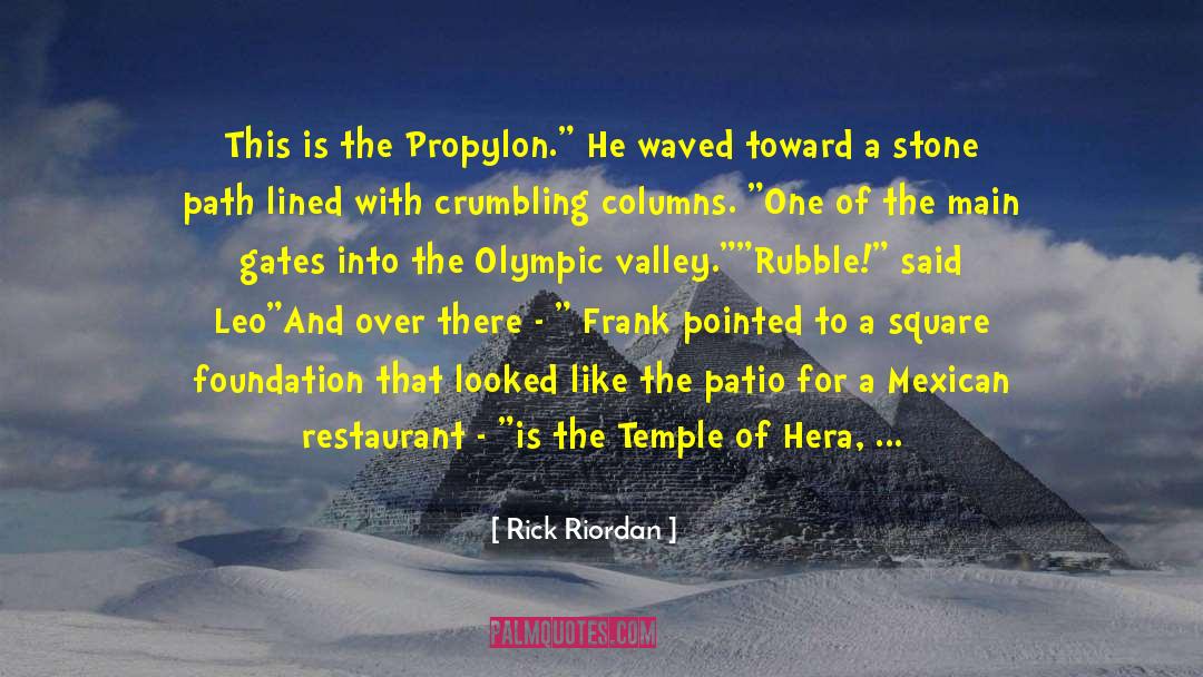 Angelino Restaurant quotes by Rick Riordan