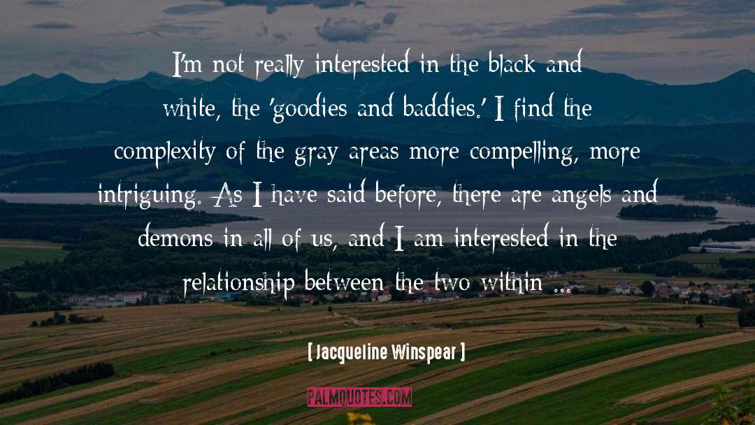 Angels And Demons Love quotes by Jacqueline Winspear