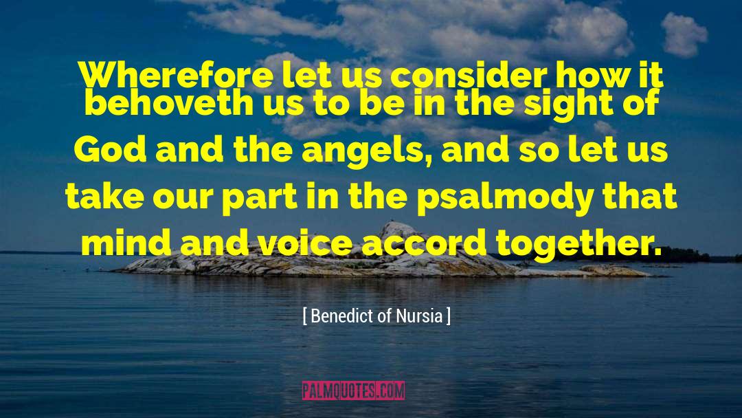 Angels Judgment quotes by Benedict Of Nursia