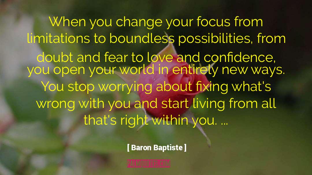 Anger And Fear quotes by Baron Baptiste