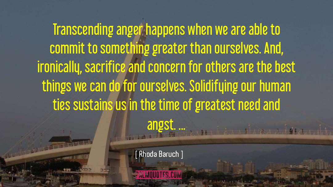Anger And Forgiveness quotes by Rhoda Baruch