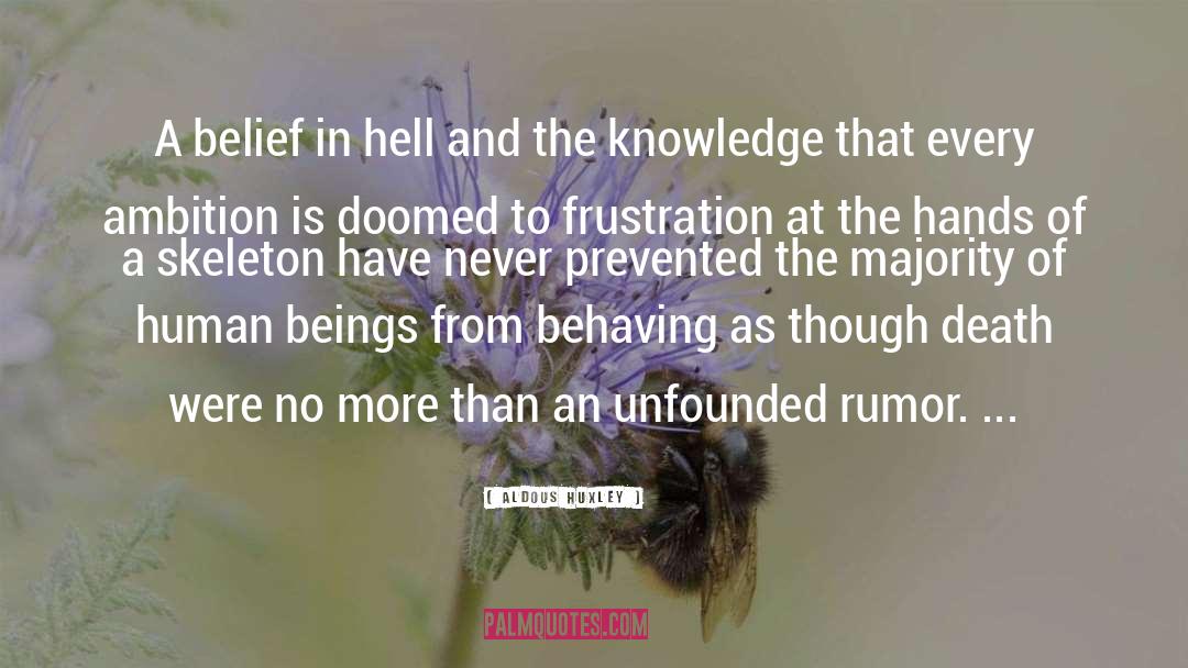 Anger Frustration quotes by Aldous Huxley