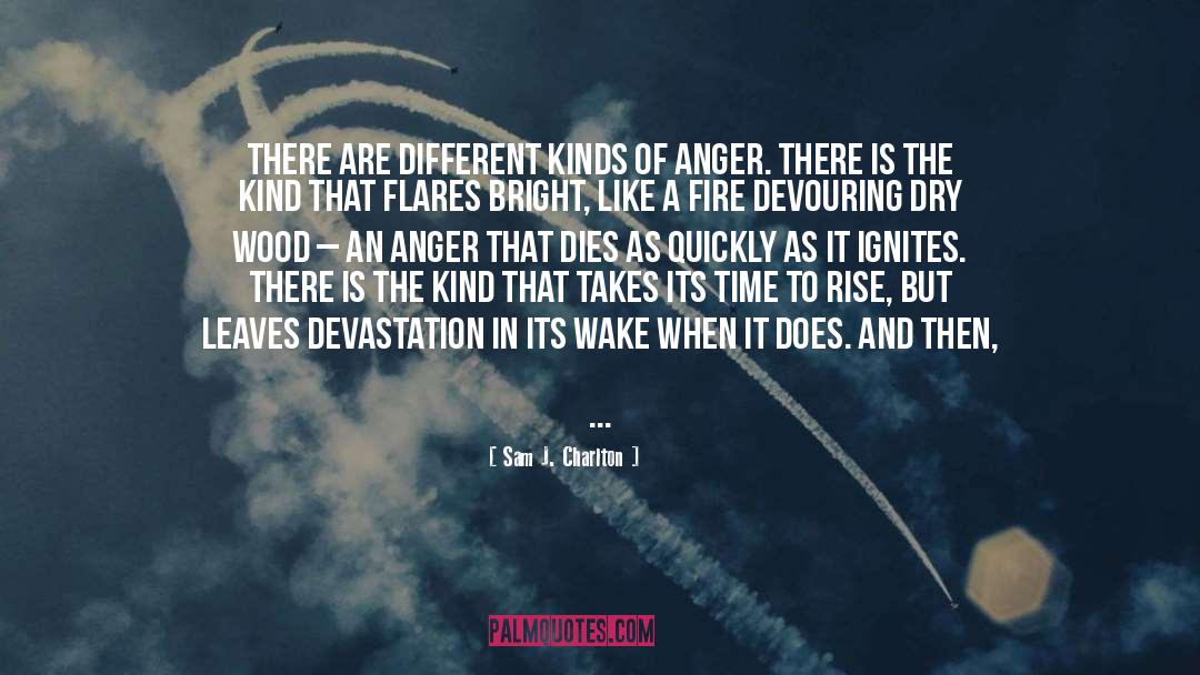 Anger Impressions quotes by Sam J. Charlton