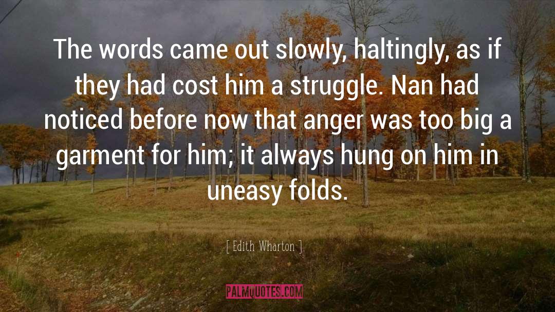 Anger Impressions quotes by Edith Wharton