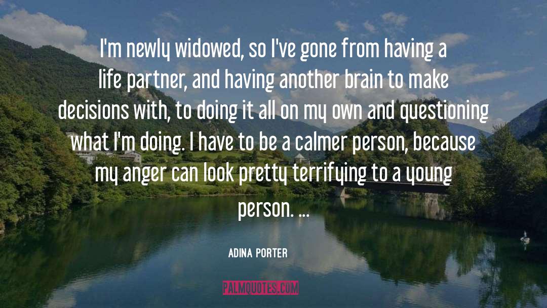 Anger quotes by Adina Porter