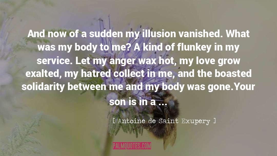 Anger quotes by Antoine De Saint Exupery