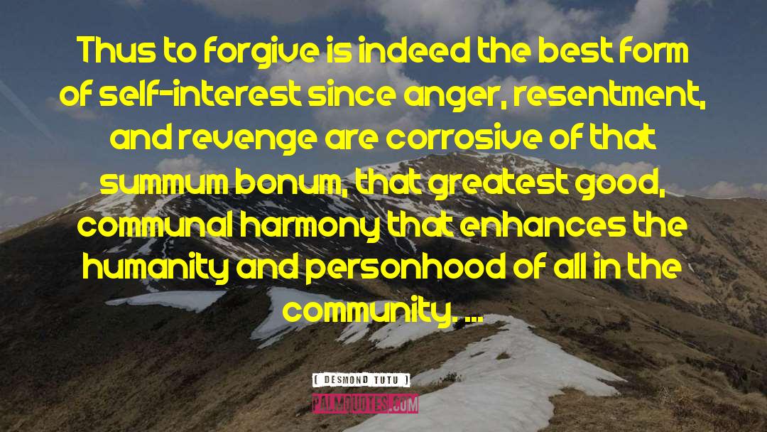 Anger Resentment quotes by Desmond Tutu