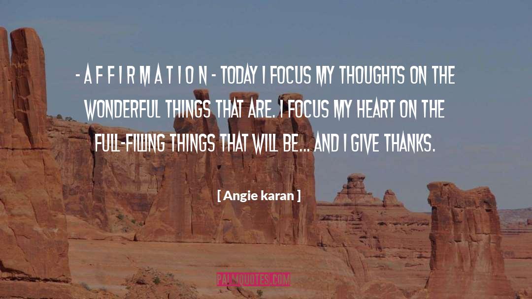 Angie Karan quotes by Angie Karan