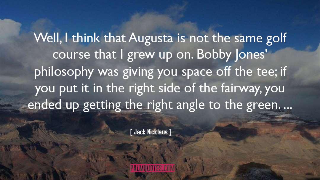 Angle quotes by Jack Nicklaus