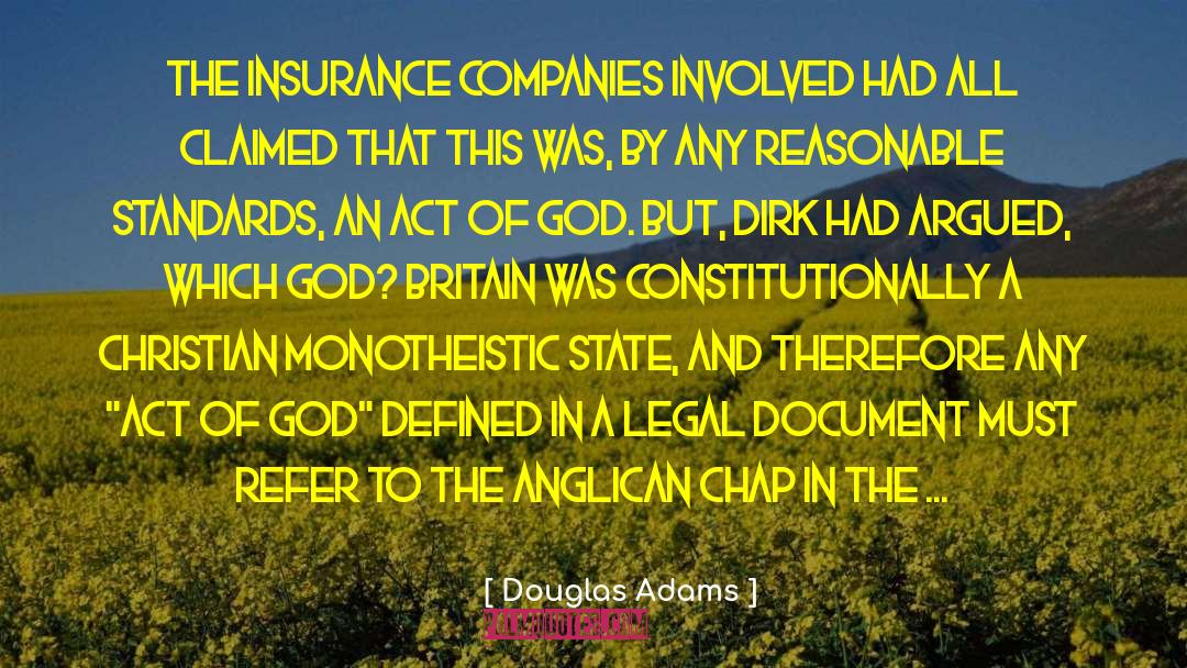 Anglican quotes by Douglas Adams