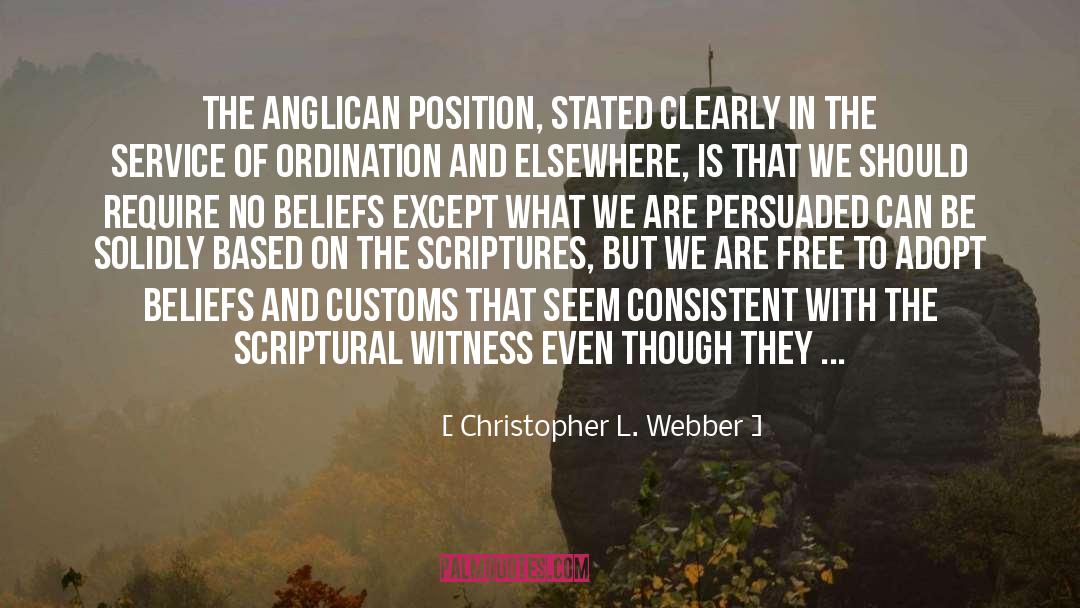 Anglican quotes by Christopher L. Webber