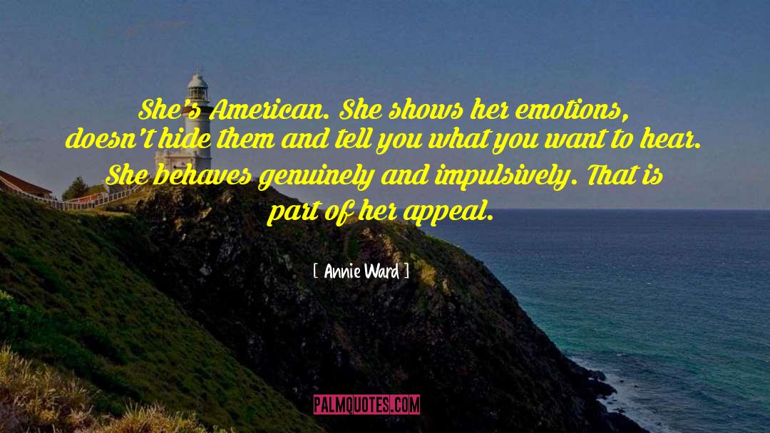 Anglo Americans quotes by Annie Ward