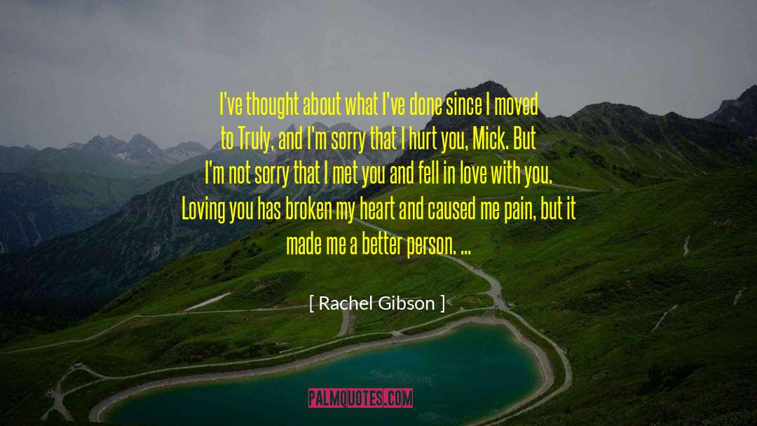 Angry Hurt Love quotes by Rachel Gibson