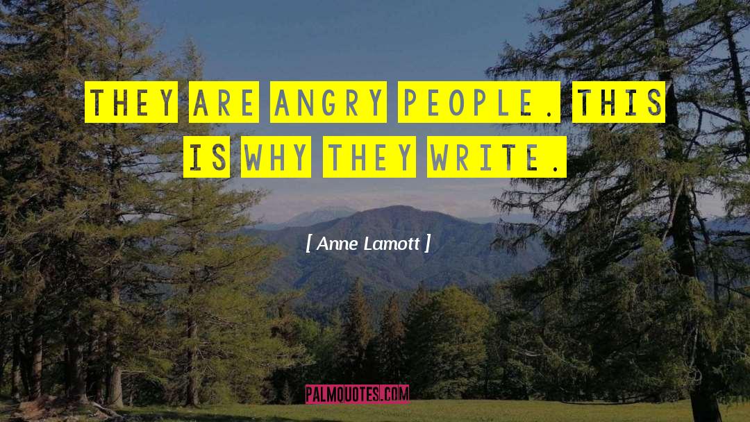 Angry People quotes by Anne Lamott