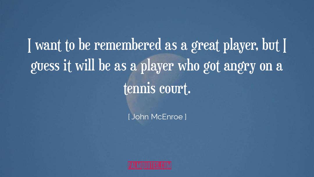 Angry quotes by John McEnroe