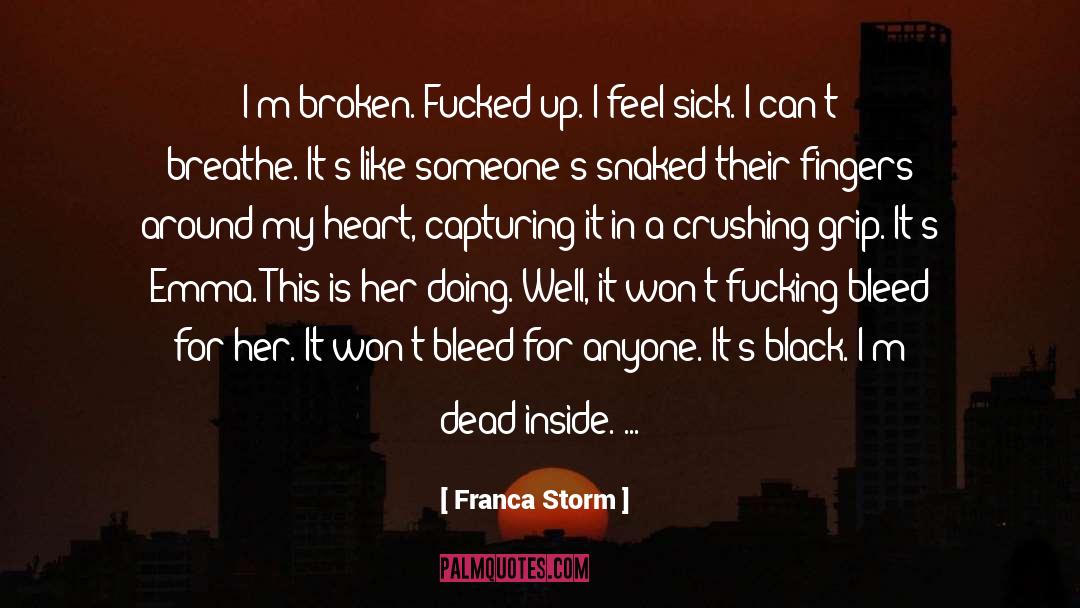 Angst quotes by Franca Storm