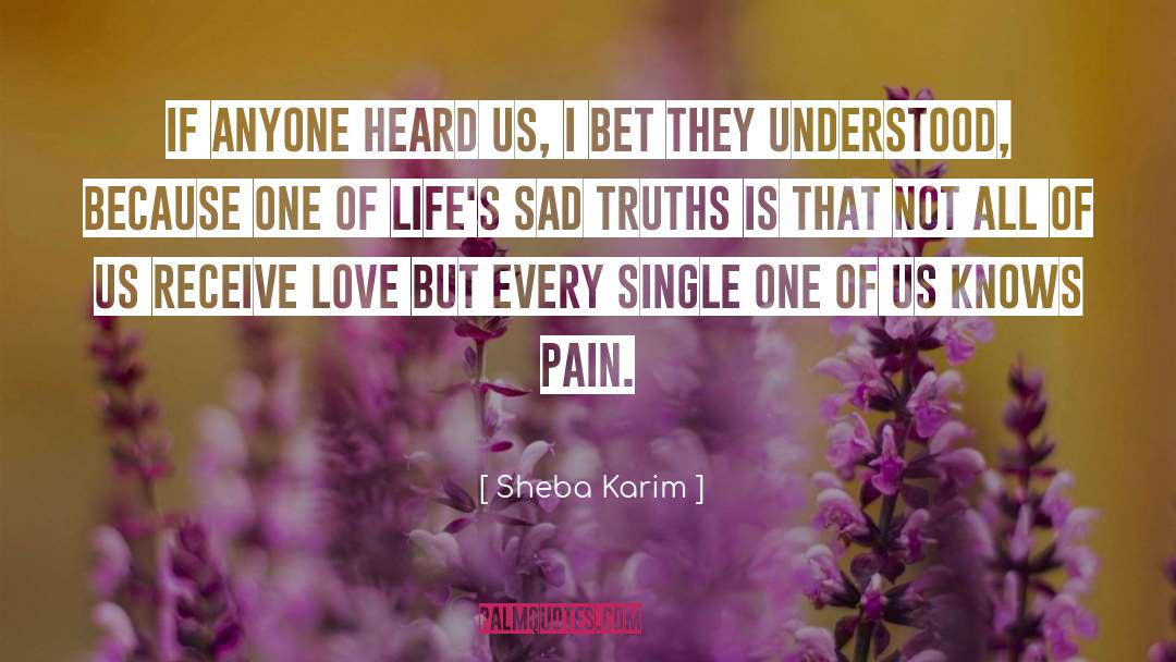 Angsty Love quotes by Sheba Karim