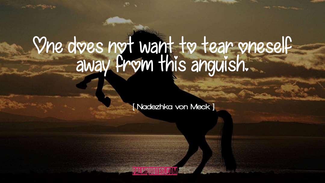 Anguish quotes by Nadezhka Von Meck