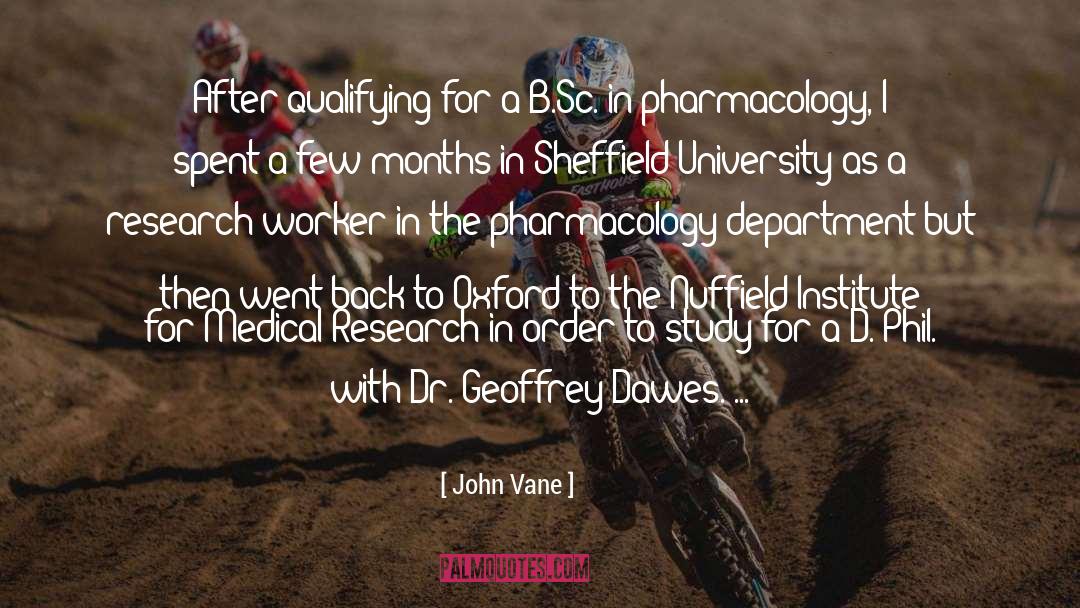 Anhui Medical University quotes by John Vane