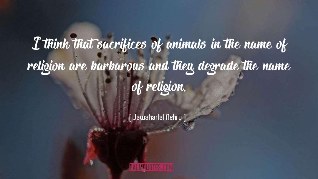 Animal Activist quotes by Jawaharlal Nehru