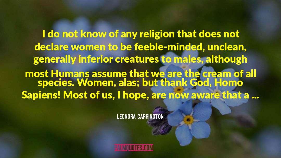 Animal Adoption quotes by Leonora Carrington