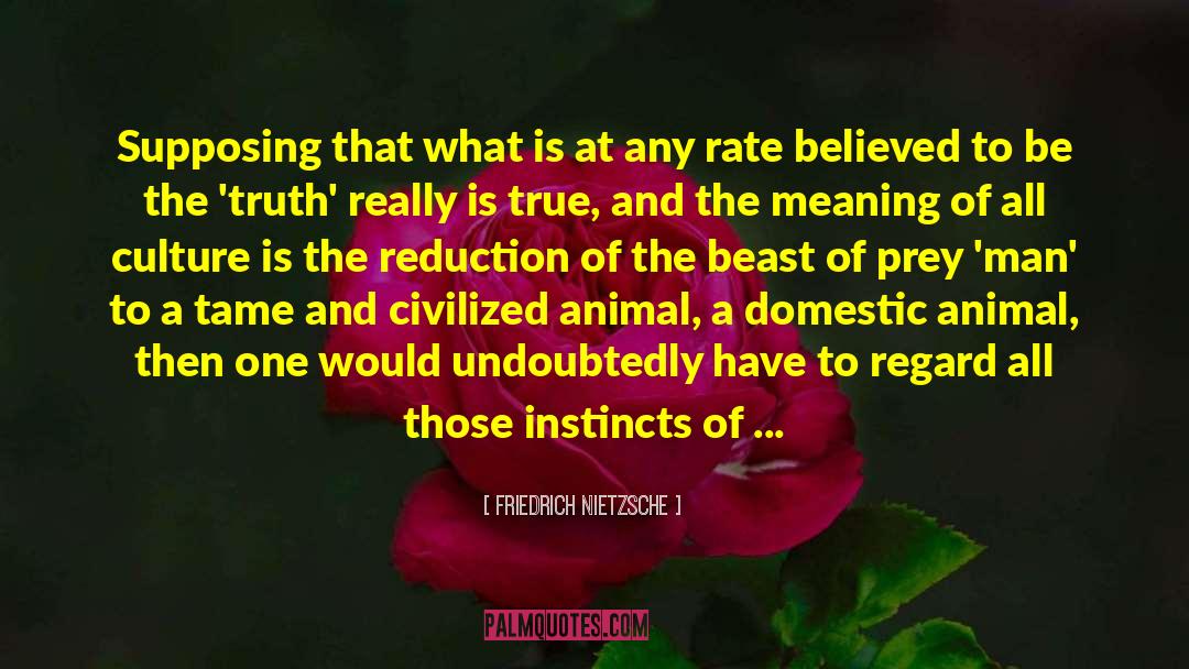 Animal Behaviour quotes by Friedrich Nietzsche