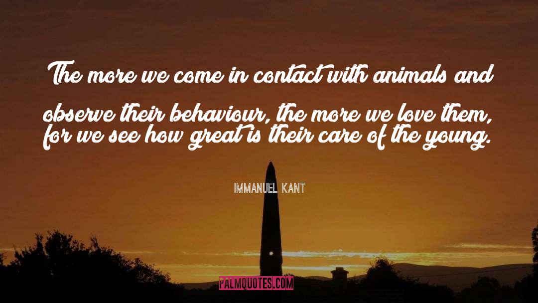Animal Behaviour quotes by Immanuel Kant
