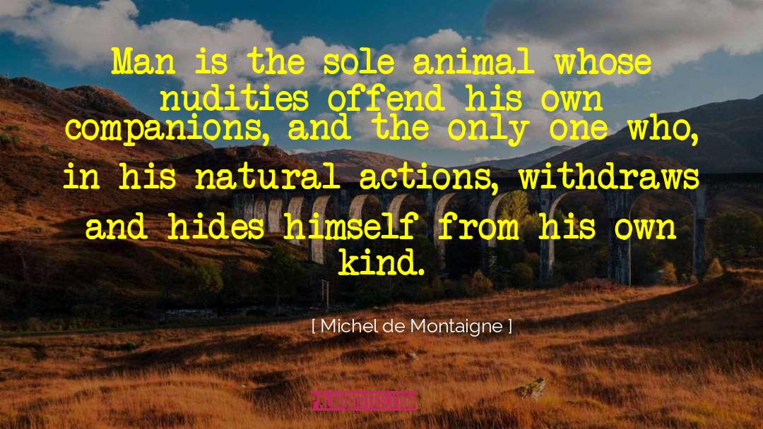 Animal Companions quotes by Michel De Montaigne
