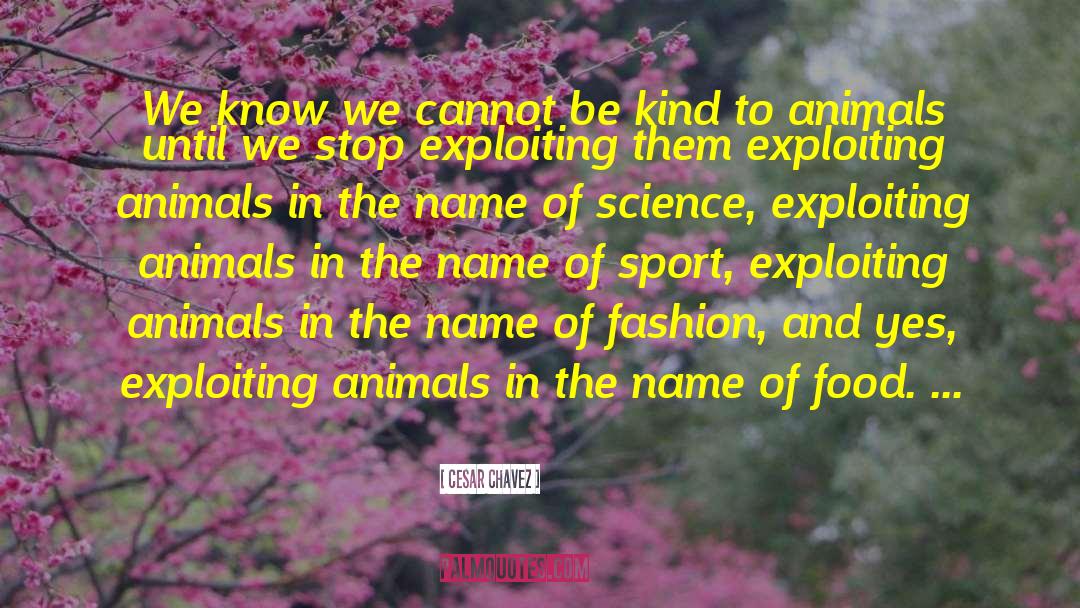 Animal Kindness quotes by Cesar Chavez