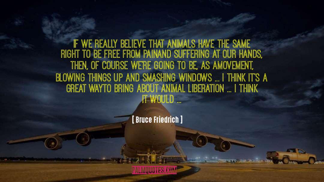 Animal Liberation Front quotes by Bruce Friedrich