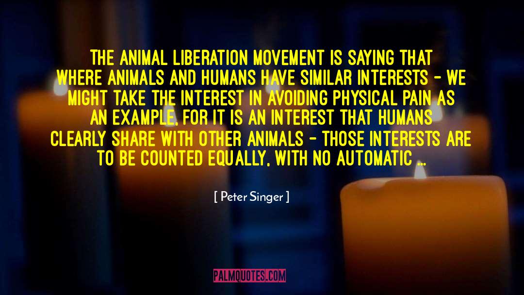 Animal Liberation quotes by Peter Singer