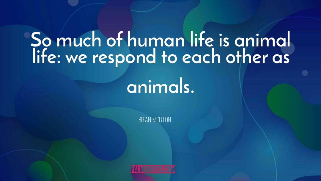 Animal Life quotes by Brian Morton