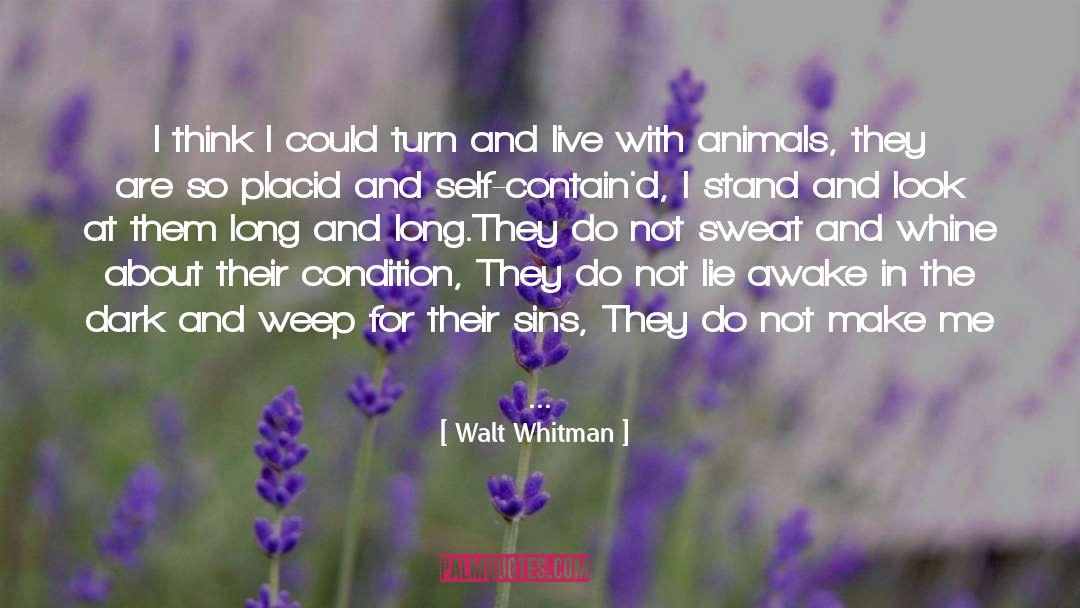 Animal Love quotes by Walt Whitman