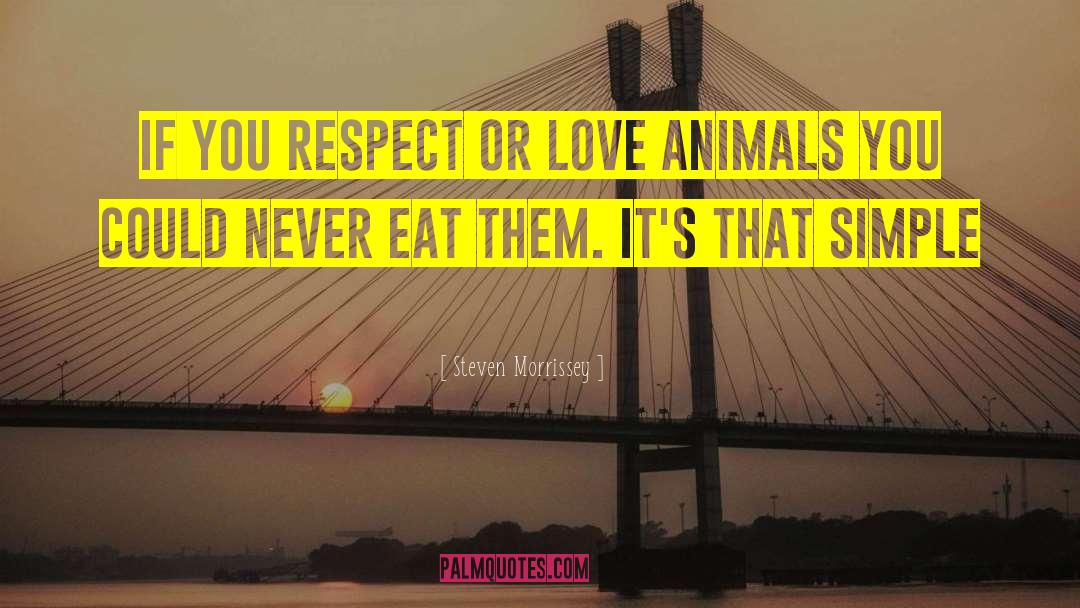 Animal Love quotes by Steven Morrissey