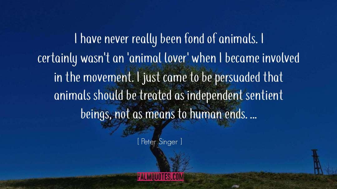 Animal Lover quotes by Peter Singer