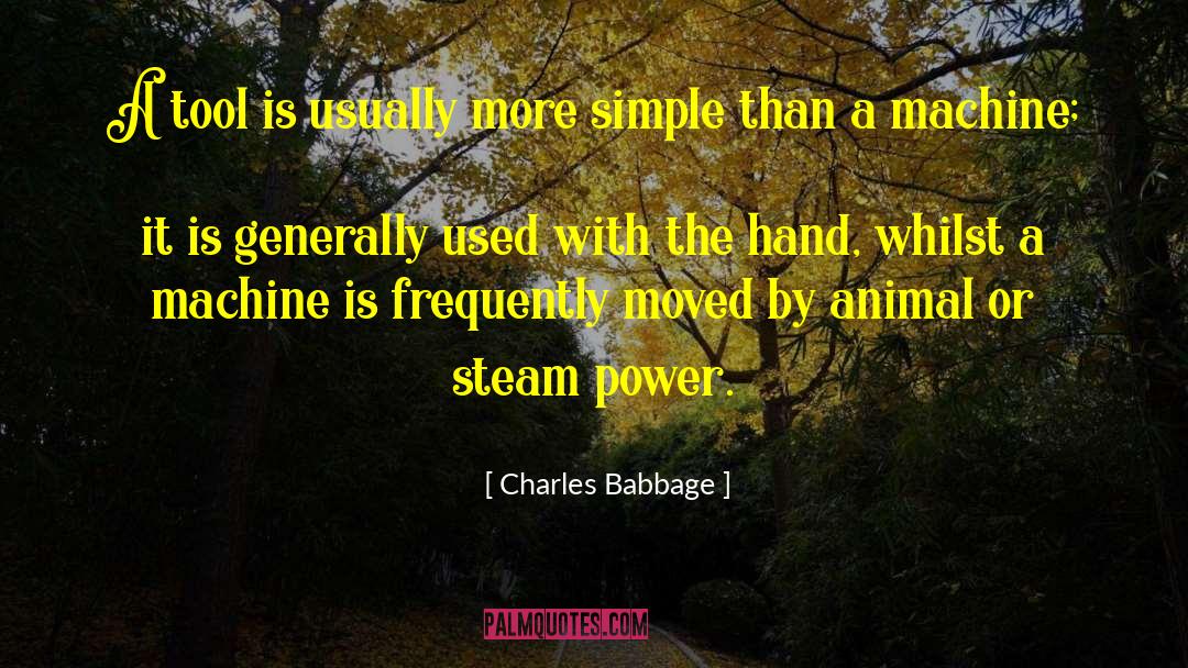 Animal Movement quotes by Charles Babbage