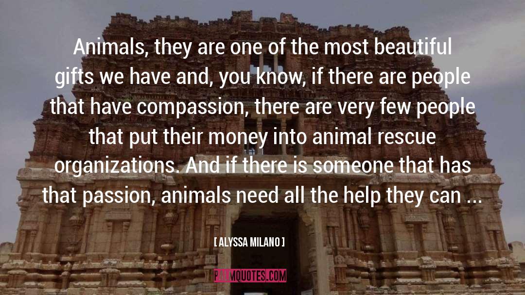 Animal Rescue quotes by Alyssa Milano