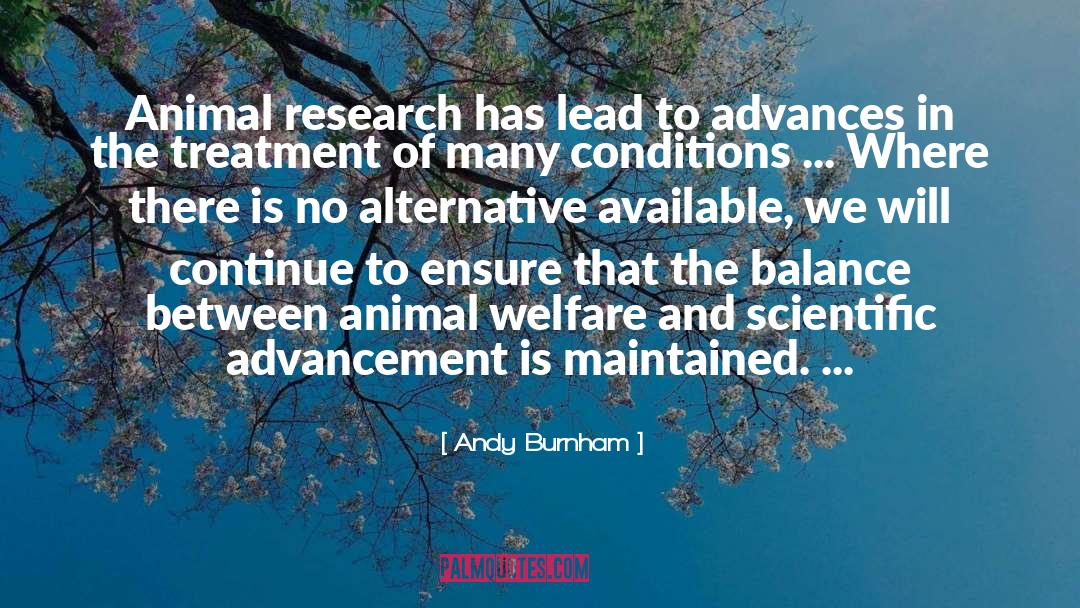 Animal Research quotes by Andy Burnham