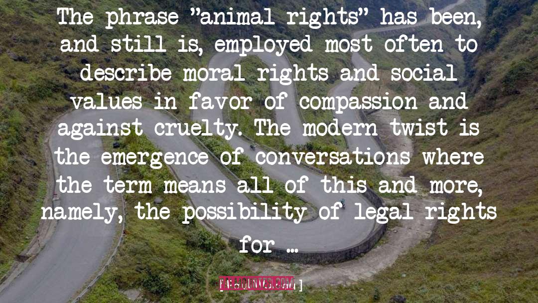Animal Rights quotes by Paul Waldau