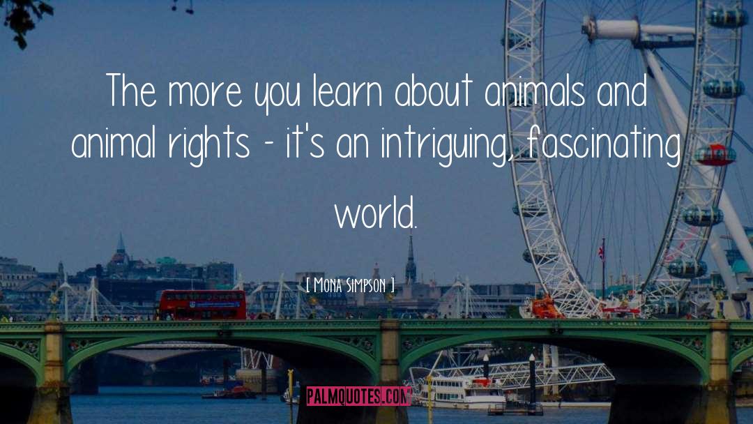 Animal Rights quotes by Mona Simpson