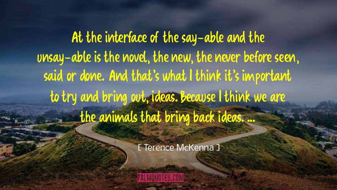 Animal Shifters quotes by Terence McKenna