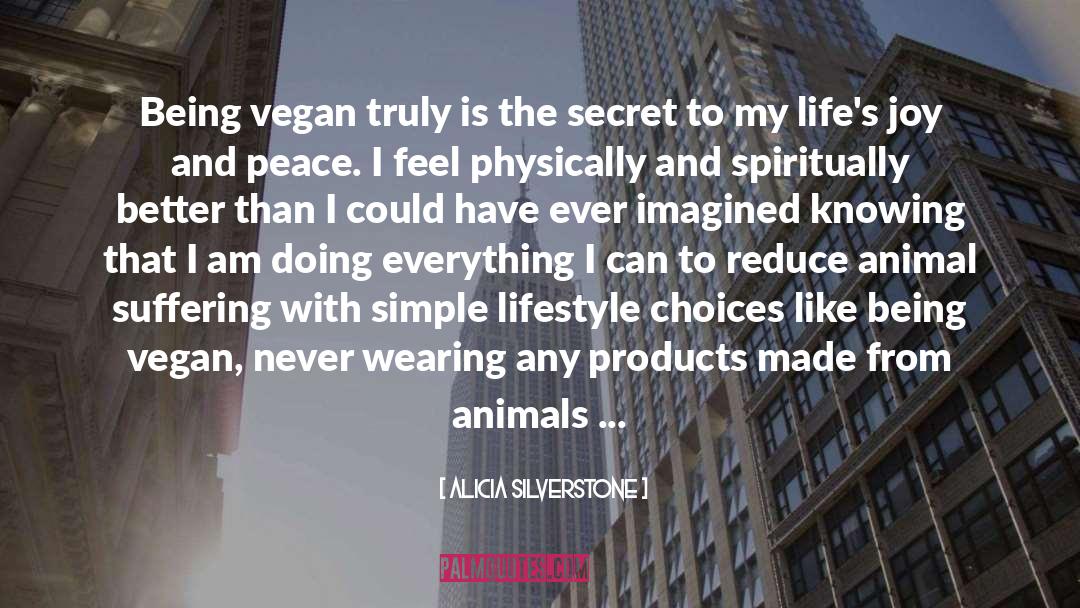 Animal Suffering quotes by Alicia Silverstone