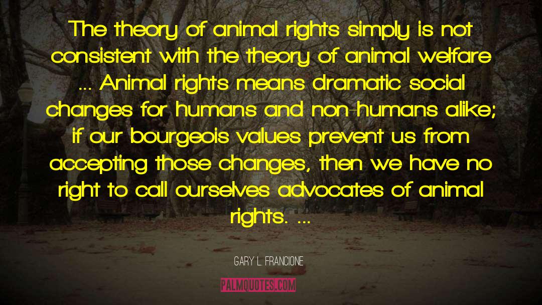 Animal Welfare quotes by Gary L. Francione