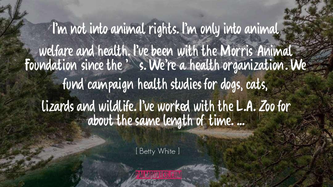 Animal Welfare quotes by Betty White