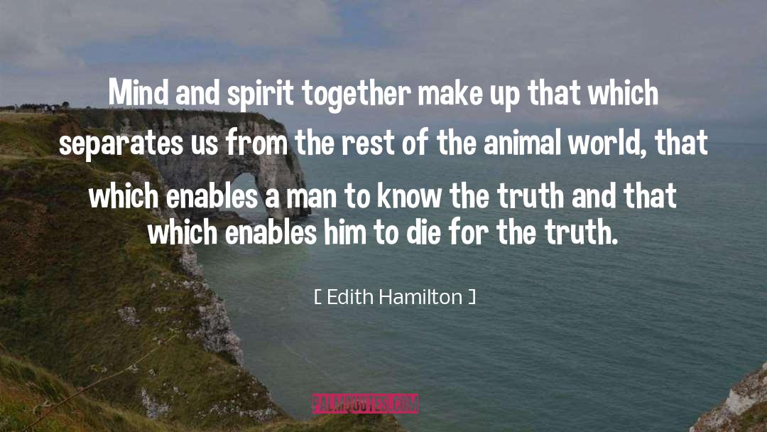 Animal World quotes by Edith Hamilton